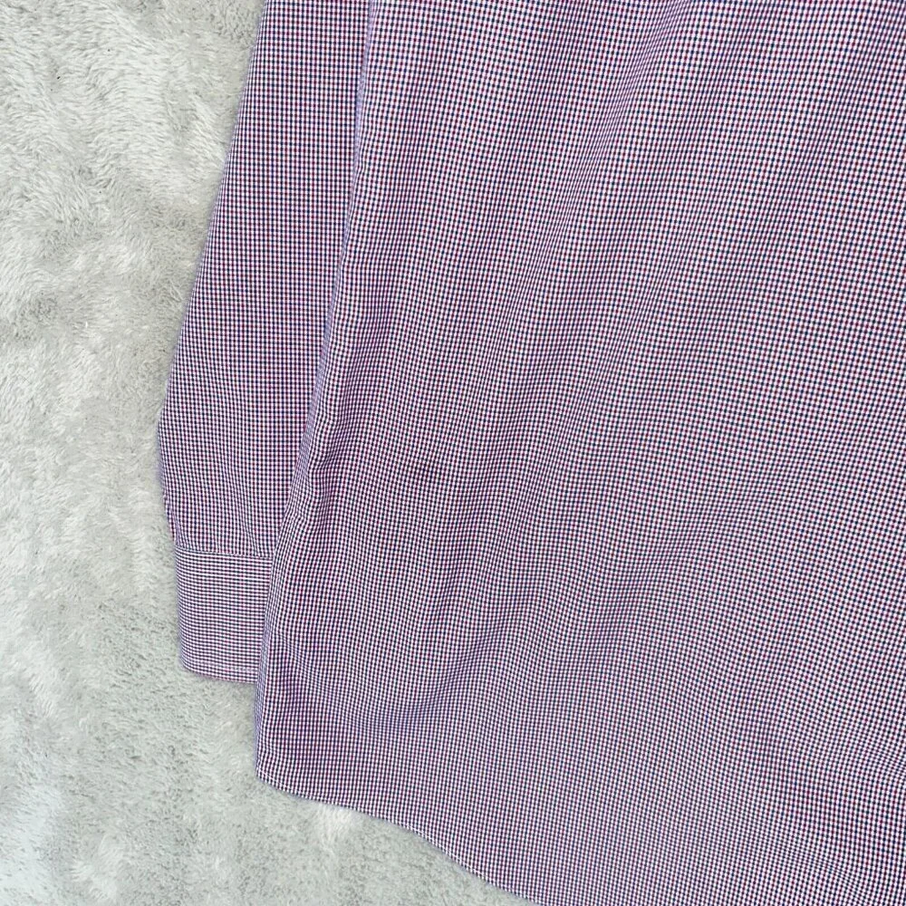 Brooks Brothers Regent Long Sleeve Button Up Dress Shirt Men 16/34 Red Plaid - Picture 7 of 8